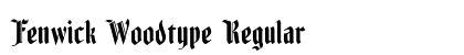 Fenwick Woodtype Regular preview
