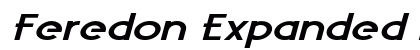 Feredon Expanded Italic Preview