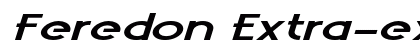 Feredon Extra-expanded Italic Preview