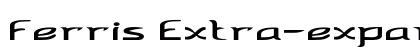 Ferris Extra-expanded Bold Preview