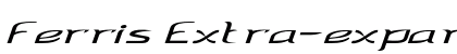 Ferris Extra-expanded Italic Preview