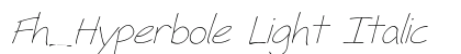 Fh_Hyperbole Light Italic preview