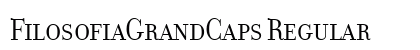 FilosofiaGrandCaps Regular Preview
