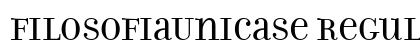 FilosofiaUnicase Regular Preview