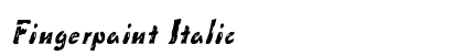 Fingerpaint Italic Preview