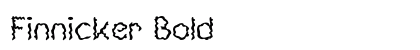 Finnicker Bold preview