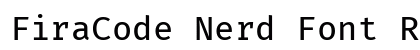 FiraCode Nerd Font Regular Preview
