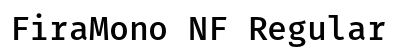 FiraMono NF Regular Preview