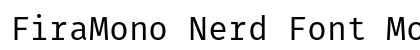 FiraMono Nerd Font Mono Regular Preview