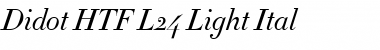 Didot-HTF-L24-Light-Ital Medium Italic Font