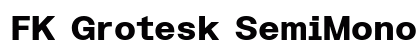 FK Grotesk SemiMono Black preview