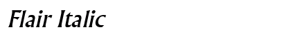 Flair Italic Preview