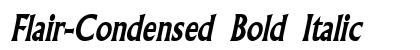 Flair-Condensed Bold Italic Preview