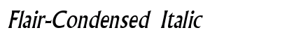 Flair-Condensed Italic Preview