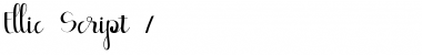 Download Ellic Script Font