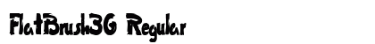 FlatBrush36 Regular preview