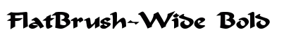 FlatBrush-Wide Bold preview