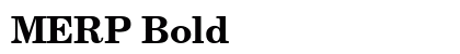 MERP Bold preview