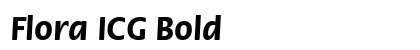 Flora ICG Bold preview
