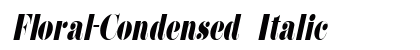 Floral-Condensed Italic preview
