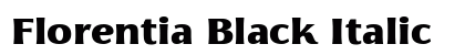 Florentia Black Italic preview