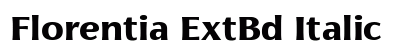 Florentia ExtBd Italic preview