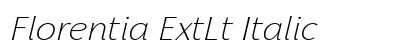 Florentia ExtLt Italic preview
