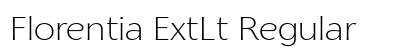 Florentia ExtLt Regular Preview
