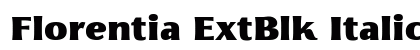 Florentia ExtBlk Italic preview