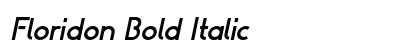 Floridon Bold Italic Preview