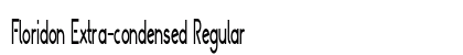 Floridon Extra-condensed Regular Preview