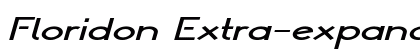 Floridon Extra-expanded Italic Preview