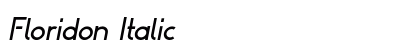 Floridon Italic preview