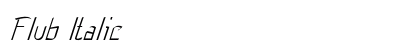 Flub Italic preview