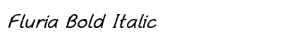 Fluria Bold Italic Preview