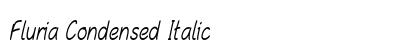 Fluria Condensed Italic Preview