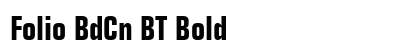 Folio BdCn BT Bold preview