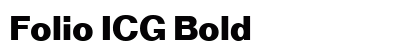 Folio ICG Bold preview