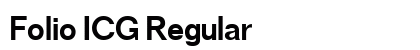 Folio ICG Regular preview