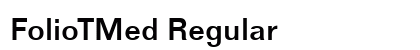 FolioTMed Regular preview