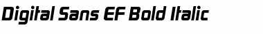 Digital Sans EF Bold Italic Font