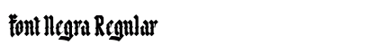 Font Negra Regular preview
