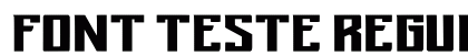 Font Teste Regular preview