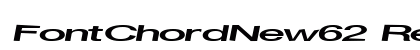 FontChordNew62 Regular Preview