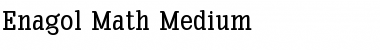 Download Enagol Math Med Font