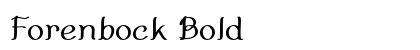 Forenbock Bold preview