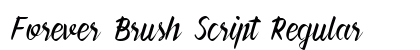 Forever Brush Script Regular preview
