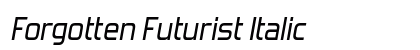 Forgotten Futurist Italic Preview