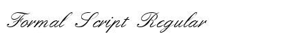 Formal Script Regular preview