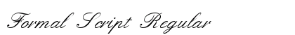 Formal Script Regular preview